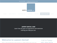 Tablet Screenshot of lawsondental.com